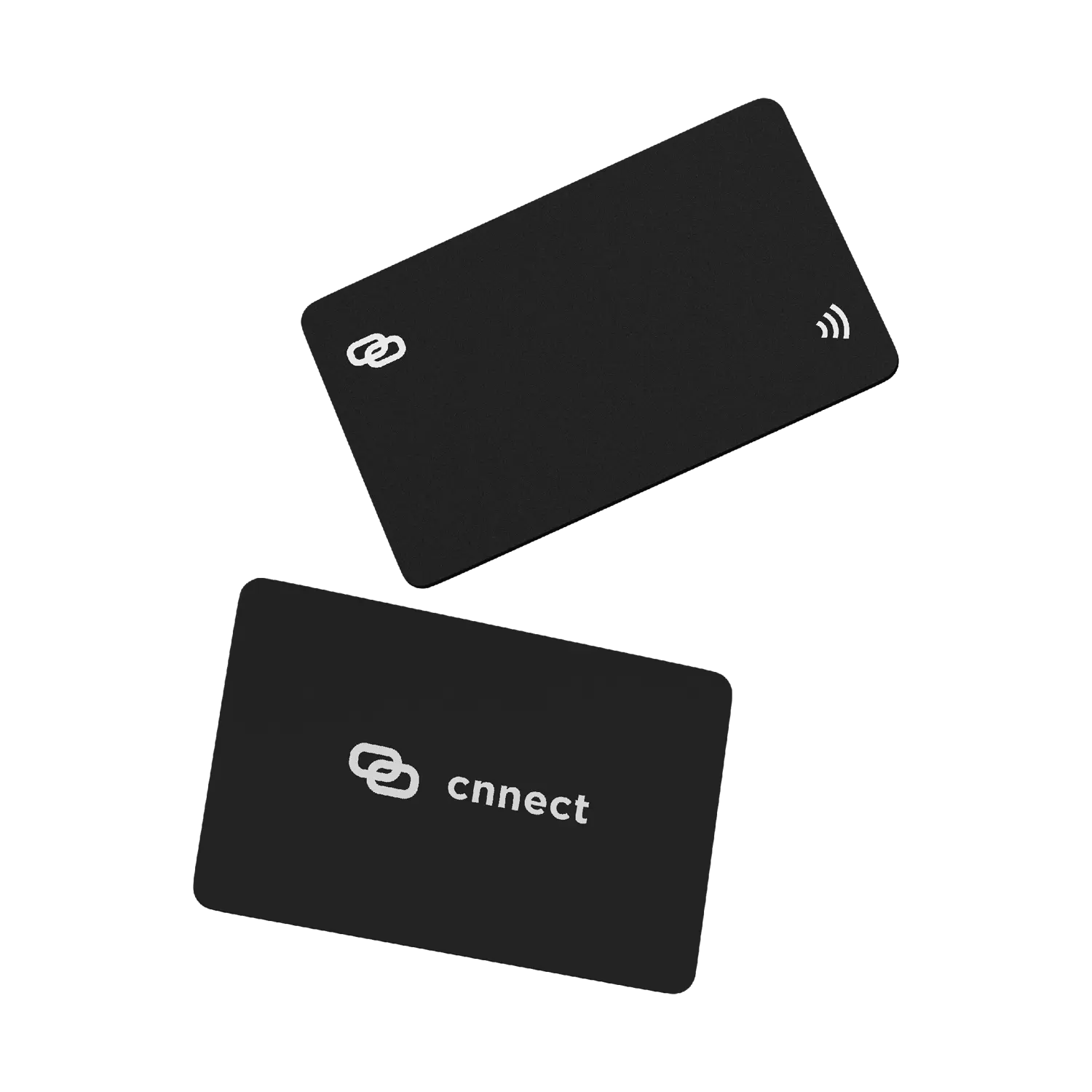 Cnnect NFC-visitekaarten boven elkaar