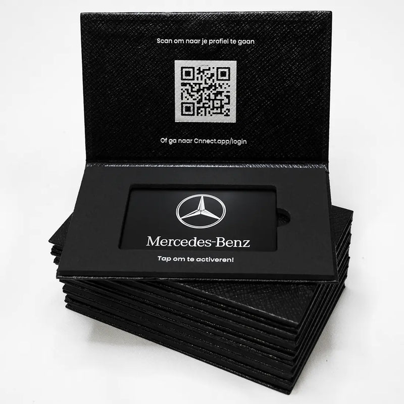 Cnnect NFC visitekaart met hoes voor zakelijke klant