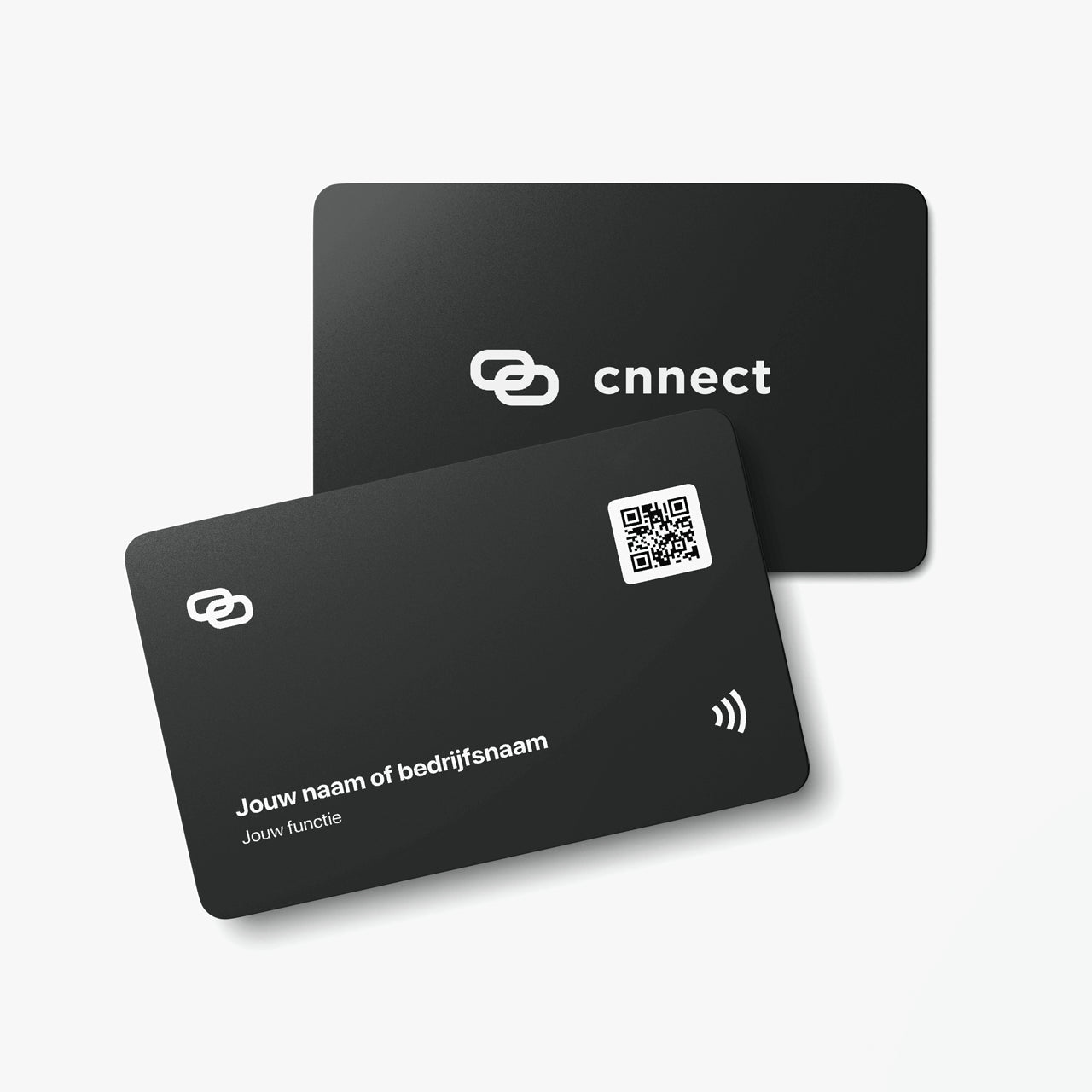 Cnnect NFC-visitekaart gepersonaliseerd zwart